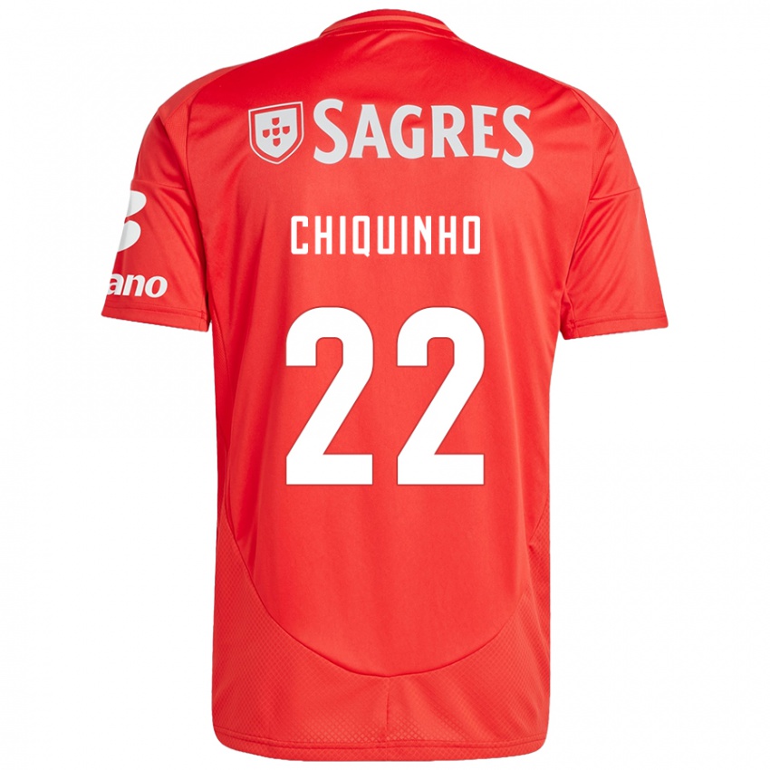 Férfi Chiquinho #22 Piros Fehér Hazai Jersey 2024/25 Mez Póló Ing