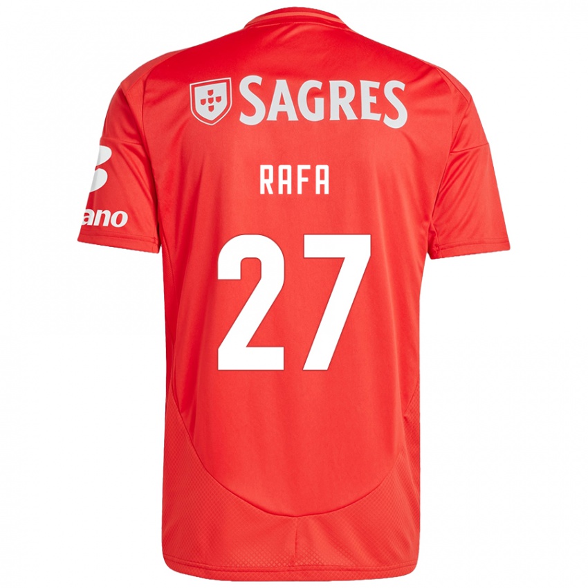 Férfi Rafa Silva #27 Piros Fehér Hazai Jersey 2024/25 Mez Póló Ing