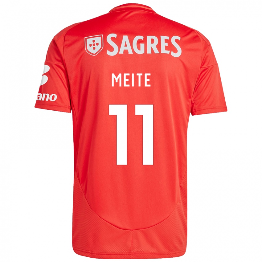 Férfi Soualiho Meite #11 Piros Fehér Hazai Jersey 2024/25 Mez Póló Ing