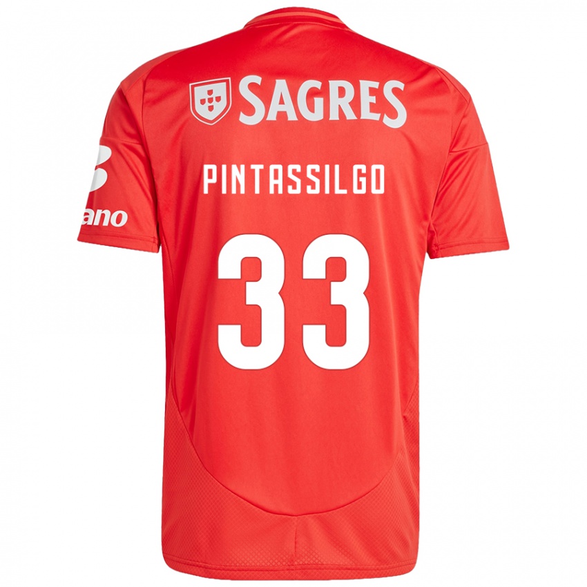 Férfi Lara Pintassilgo #33 Piros Fehér Hazai Jersey 2024/25 Mez Póló Ing