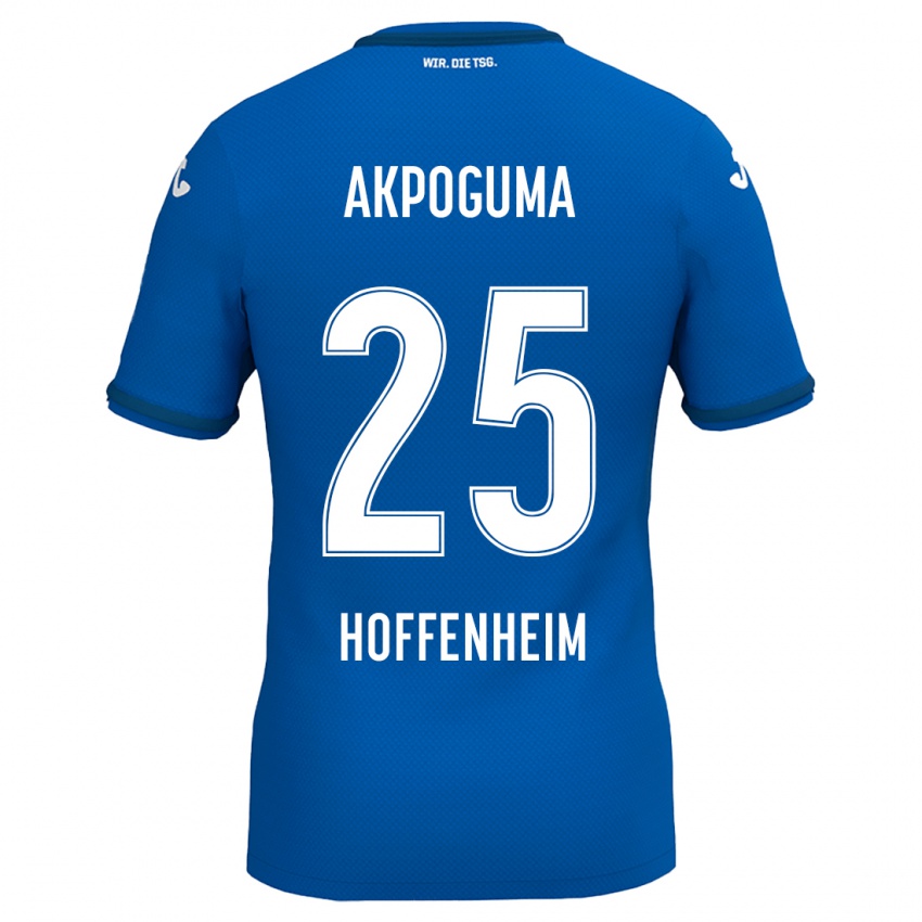 Férfi Kevin Akpoguma #25 Királykék Hazai Jersey 2024/25 Mez Póló Ing