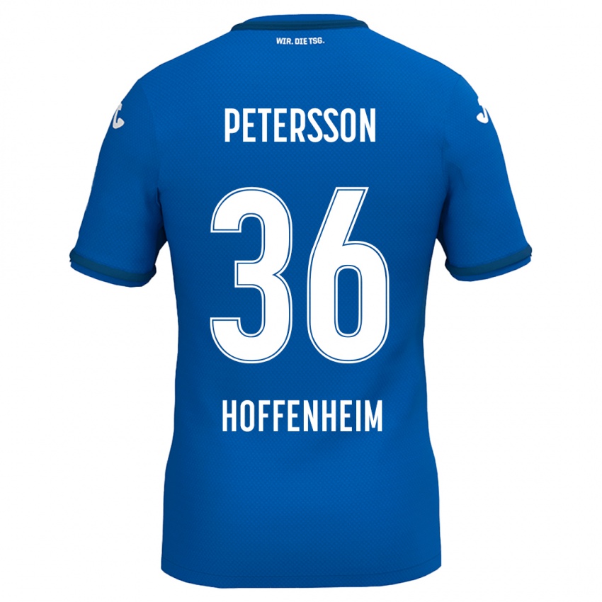 Férfi Lúkas Petersson #36 Királykék Hazai Jersey 2024/25 Mez Póló Ing