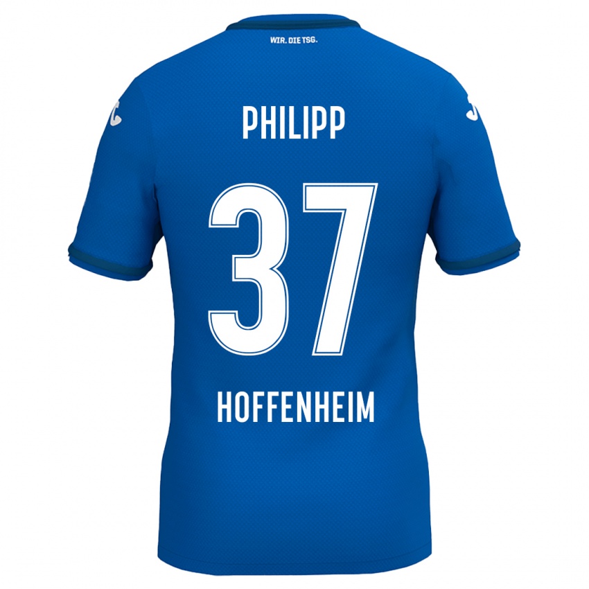 Férfi Luca Philipp #37 Királykék Hazai Jersey 2024/25 Mez Póló Ing