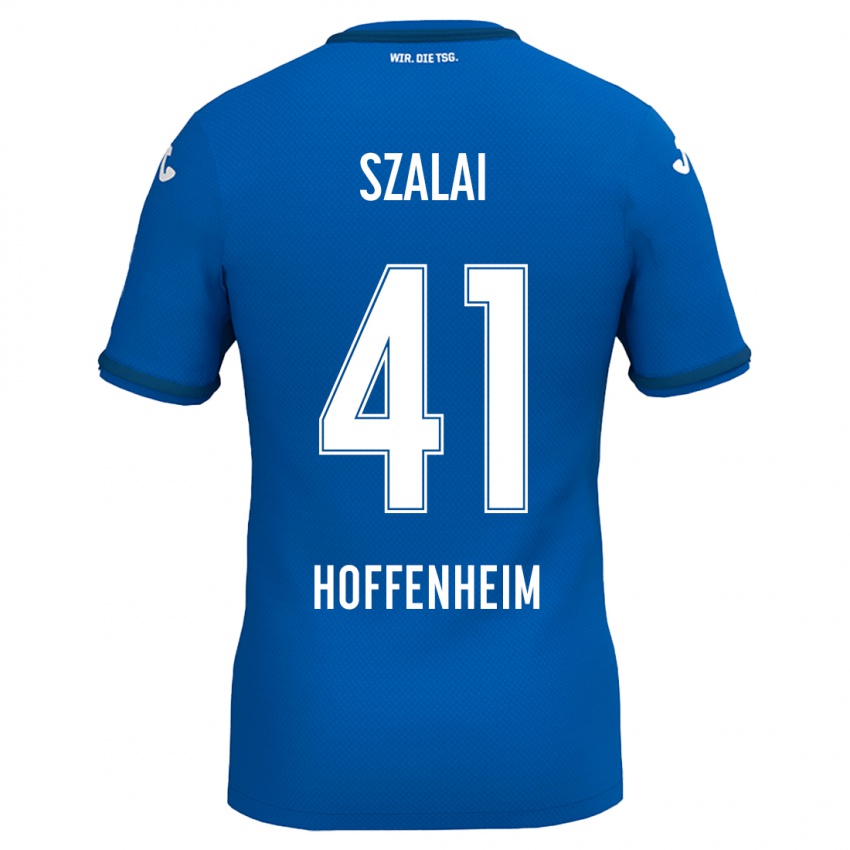 Férfi Attila Szalai #41 Királykék Hazai Jersey 2024/25 Mez Póló Ing