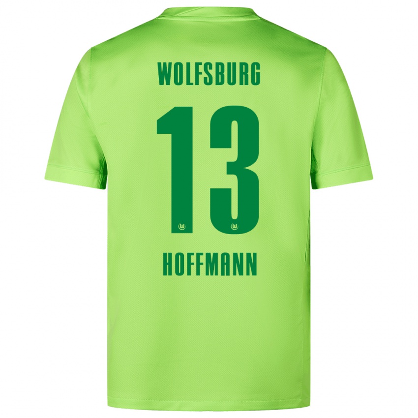 Férfi Nils Hoffmann #13 Fluoreszkáló Zöld Hazai Jersey 2024/25 Mez Póló Ing