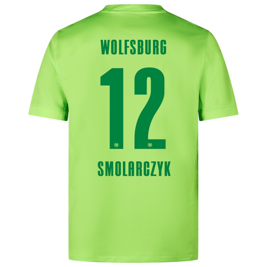 Férfi Nelly Smolarczyk #12 Fluoreszkáló Zöld Hazai Jersey 2024/25 Mez Póló Ing