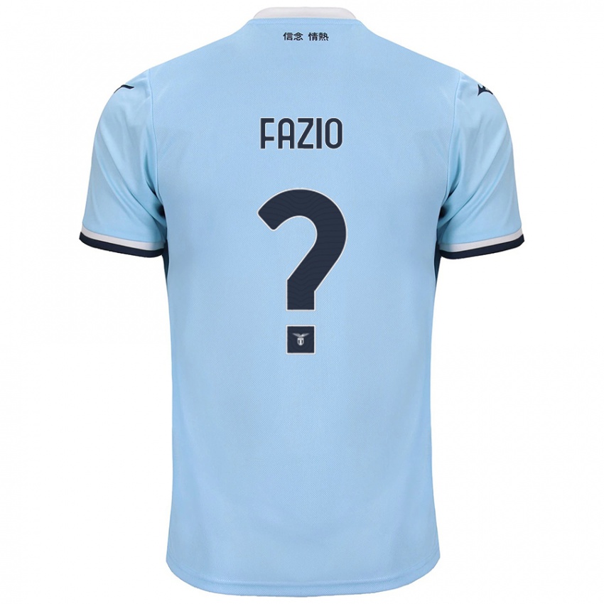 Férfi Francesco Fazio #0 Kék Hazai Jersey 2024/25 Mez Póló Ing