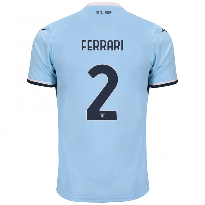 Férfi Lorenzo Ferrari #2 Kék Hazai Jersey 2024/25 Mez Póló Ing