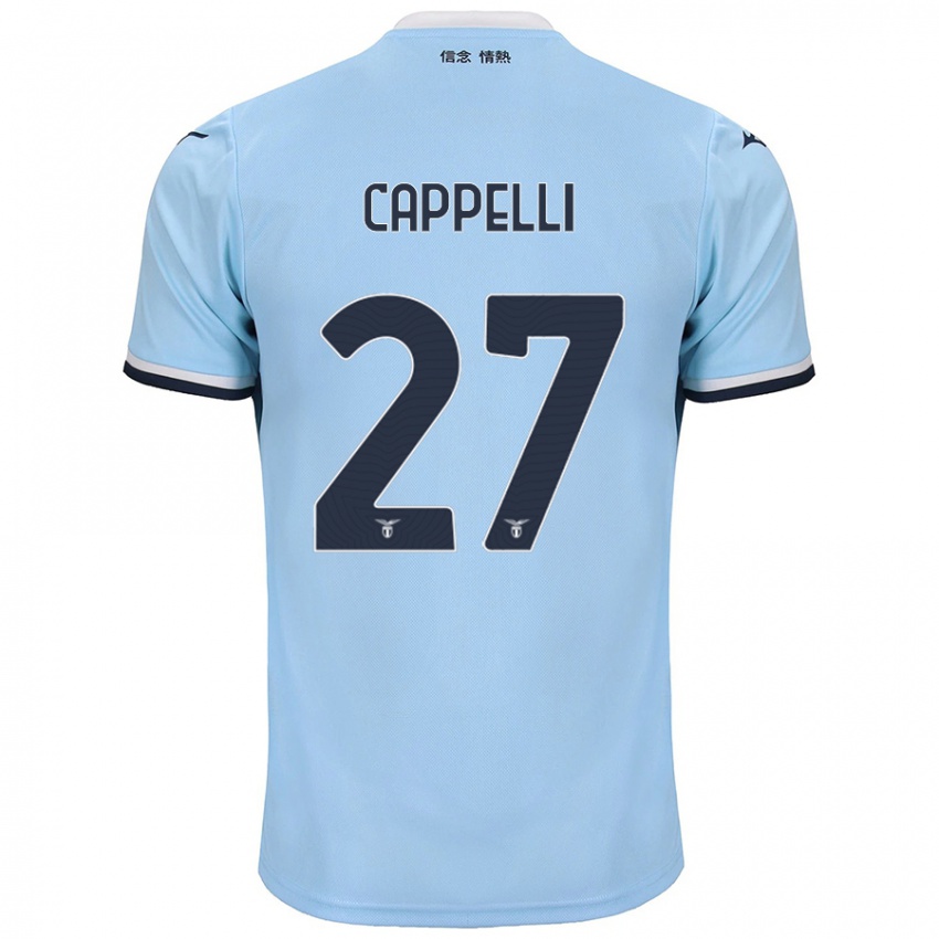 Férfi Tommaso Cappelli #27 Kék Hazai Jersey 2024/25 Mez Póló Ing