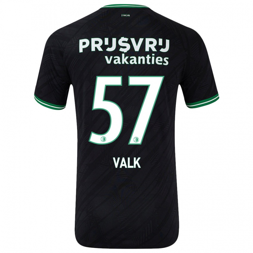 Férfi Sem Valk #57 Fekete Zöld Idegenbeli Jersey 2024/25 Mez Póló Ing