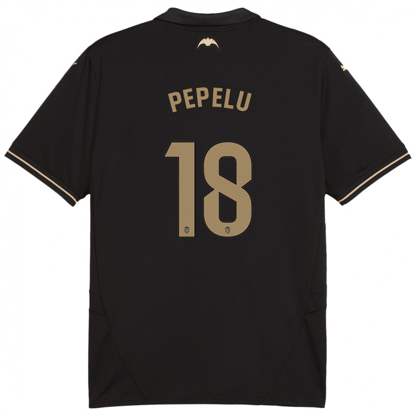 Férfi Pepelu #18 Fekete Idegenbeli Jersey 2024/25 Mez Póló Ing