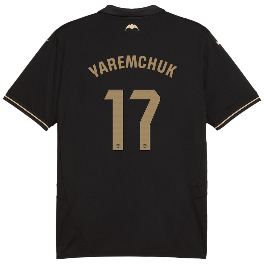 Férfi Roman Yaremchuk #17 Fekete Idegenbeli Jersey 2024/25 Mez Póló Ing