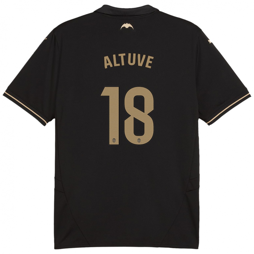 Férfi Oriana Altuve #18 Fekete Idegenbeli Jersey 2024/25 Mez Póló Ing