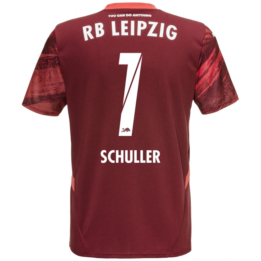 Férfi Gina Schüller #1 Burgundia Idegenbeli Jersey 2024/25 Mez Póló Ing