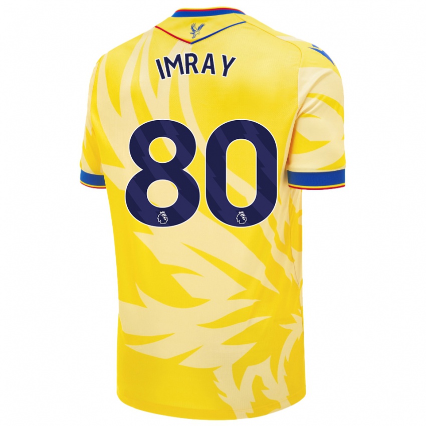 Férfi Danny Imray #80 Sárga Idegenbeli Jersey 2024/25 Mez Póló Ing