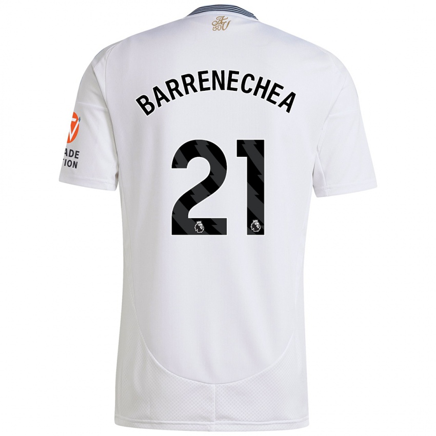 Férfi Enzo Barrenechea #21 Fehér Idegenbeli Jersey 2024/25 Mez Póló Ing