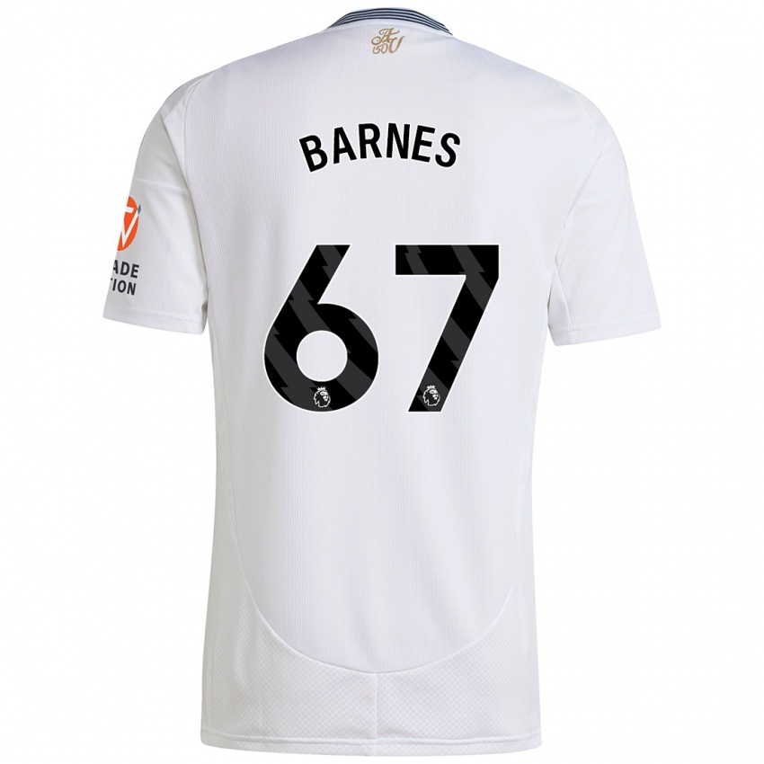 Férfi Mikell Barnes #67 Fehér Idegenbeli Jersey 2024/25 Mez Póló Ing