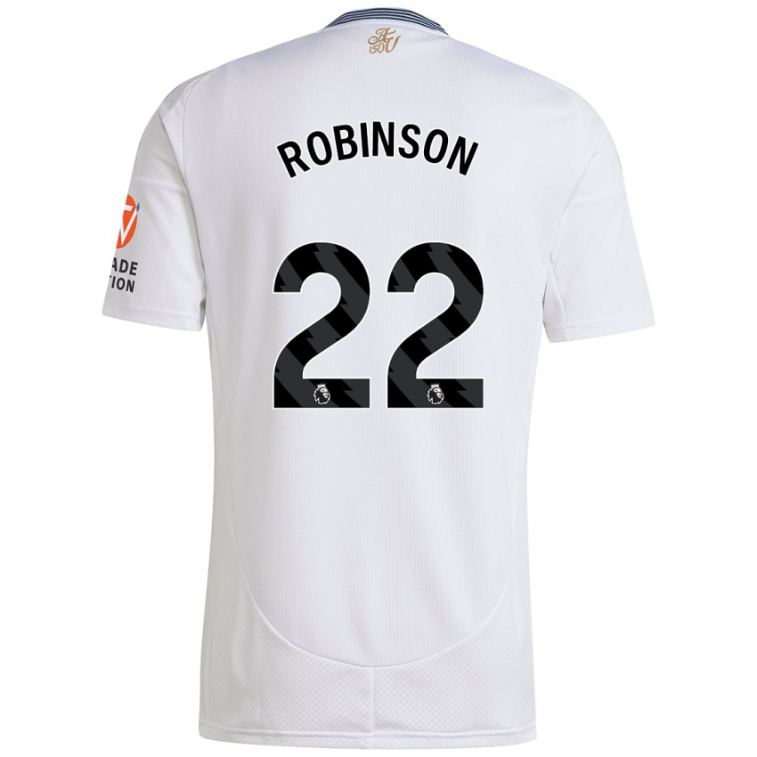 Férfi Katie Robinson #22 Fehér Idegenbeli Jersey 2024/25 Mez Póló Ing