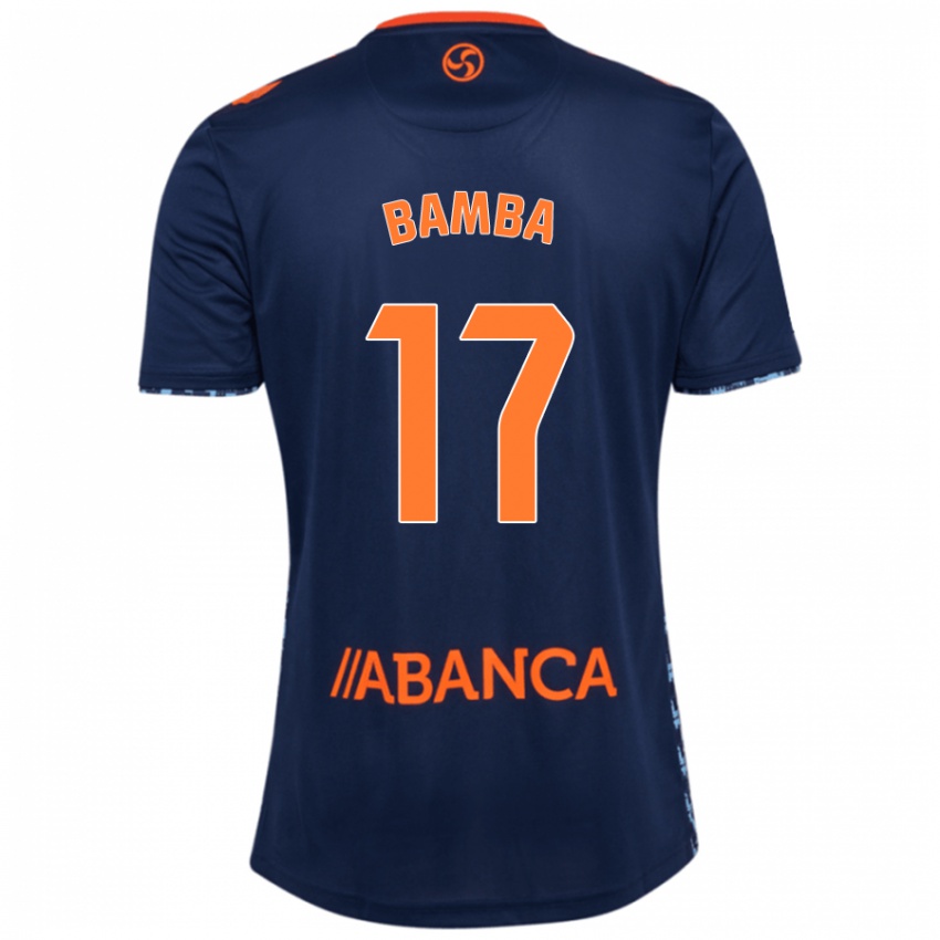 Férfi Jonathan Bamba #17 Sötétkék Idegenbeli Jersey 2024/25 Mez Póló Ing