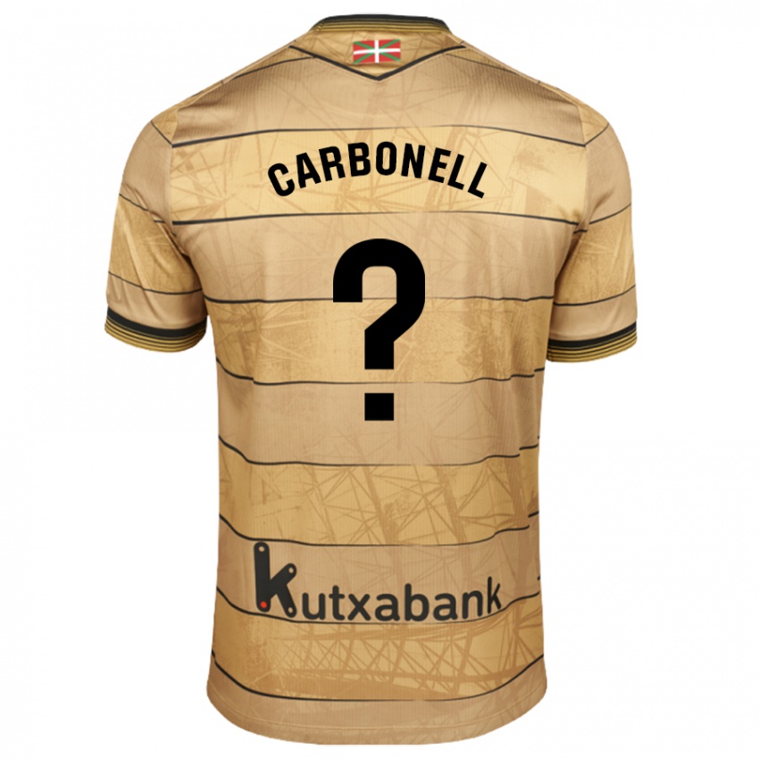 Férfi Tomy Carbonell #0 Barna Idegenbeli Jersey 2024/25 Mez Póló Ing