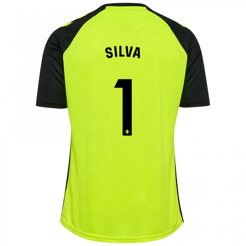 Férfi Rui Silva #1 Fluoreszkáló Sárga Fekete Idegenbeli Jersey 2024/25 Mez Póló Ing