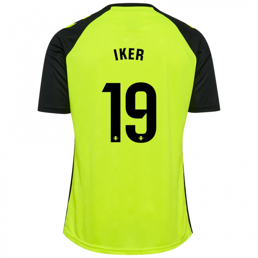 Férfi Iker Losada #19 Fluoreszkáló Sárga Fekete Idegenbeli Jersey 2024/25 Mez Póló Ing