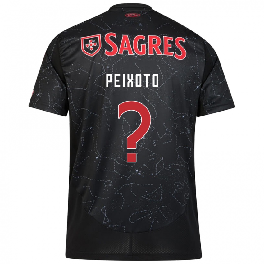 Férfi Guilherme Peixoto #0 Fekete Piros Idegenbeli Jersey 2024/25 Mez Póló Ing