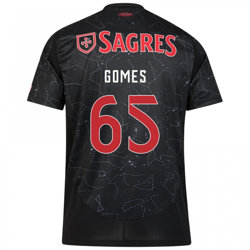 Férfi André Gomes #65 Fekete Piros Idegenbeli Jersey 2024/25 Mez Póló Ing