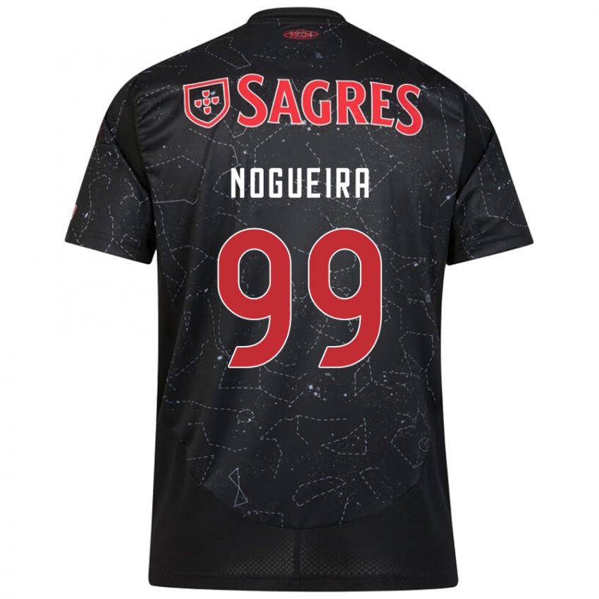 Férfi Beatriz Nogueira #99 Fekete Piros Idegenbeli Jersey 2024/25 Mez Póló Ing