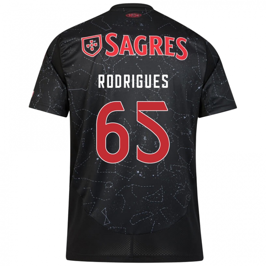 Férfi Rafael Rodrigues #65 Fekete Piros Idegenbeli Jersey 2024/25 Mez Póló Ing