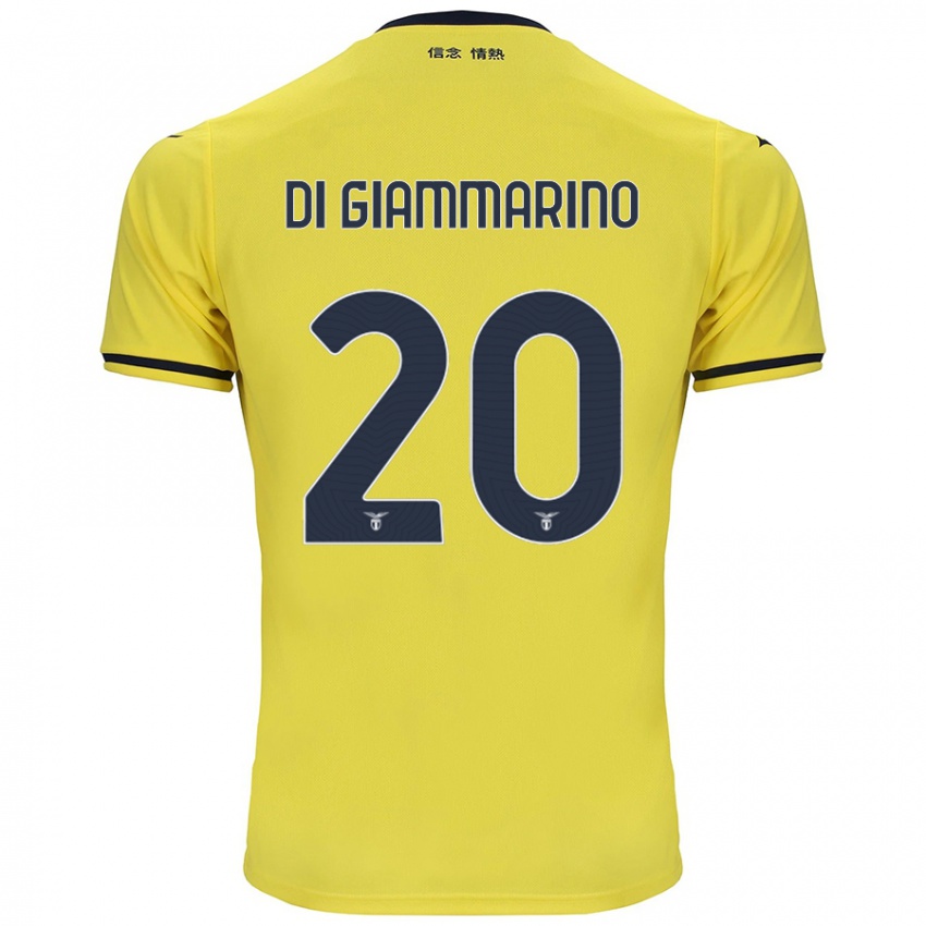 Férfi Virginia Di Giammarino #20 Sárga Idegenbeli Jersey 2024/25 Mez Póló Ing