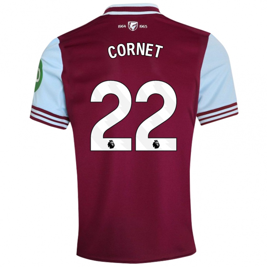 Női Maxwel Cornet #22 Sötétvörös Hazai Jersey 2024/25 Mez Póló Ing