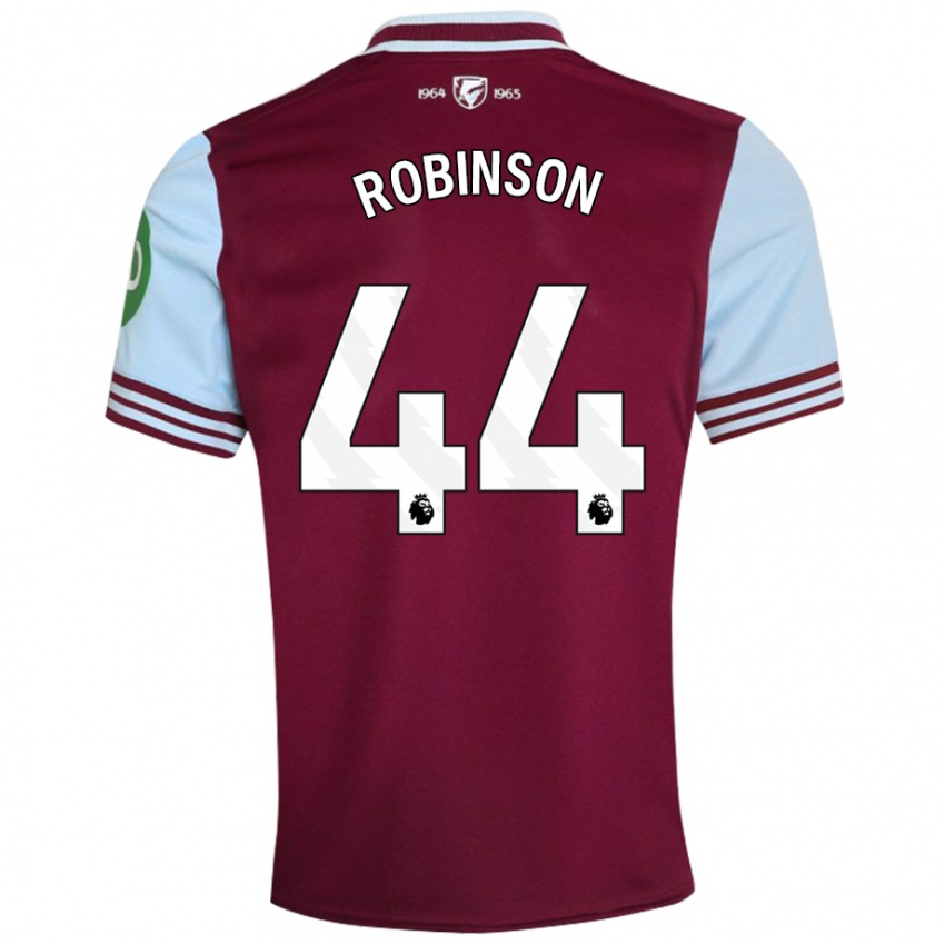 Női Junior Robinson #44 Sötétvörös Hazai Jersey 2024/25 Mez Póló Ing