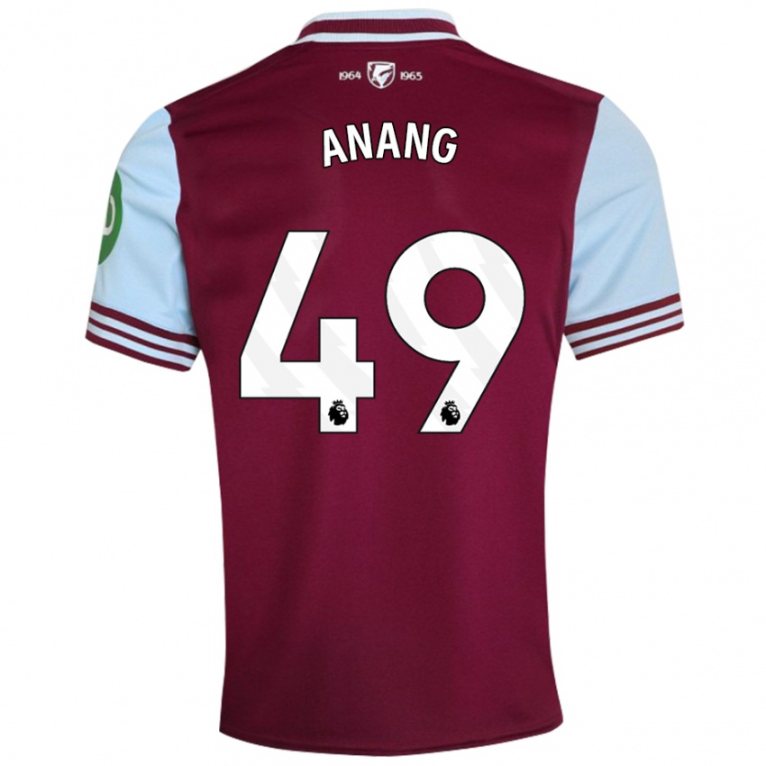 Női Joseph Anang #49 Sötétvörös Hazai Jersey 2024/25 Mez Póló Ing