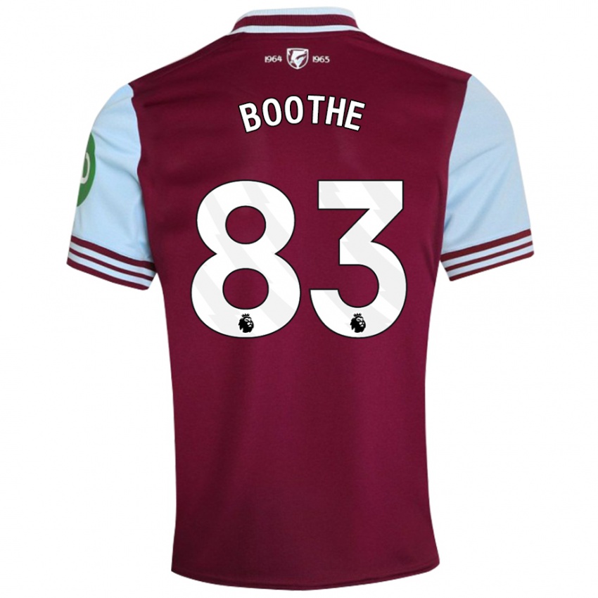 Női Sebastian Boothe #83 Sötétvörös Hazai Jersey 2024/25 Mez Póló Ing