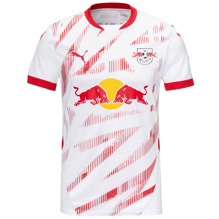 Női Kevin Kampl #44 Fehér Piros Hazai Jersey 2024/25 Mez Póló Ing