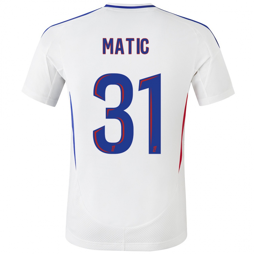 Női Nemanja Matic #31 Fehér Kék Hazai Jersey 2024/25 Mez Póló Ing