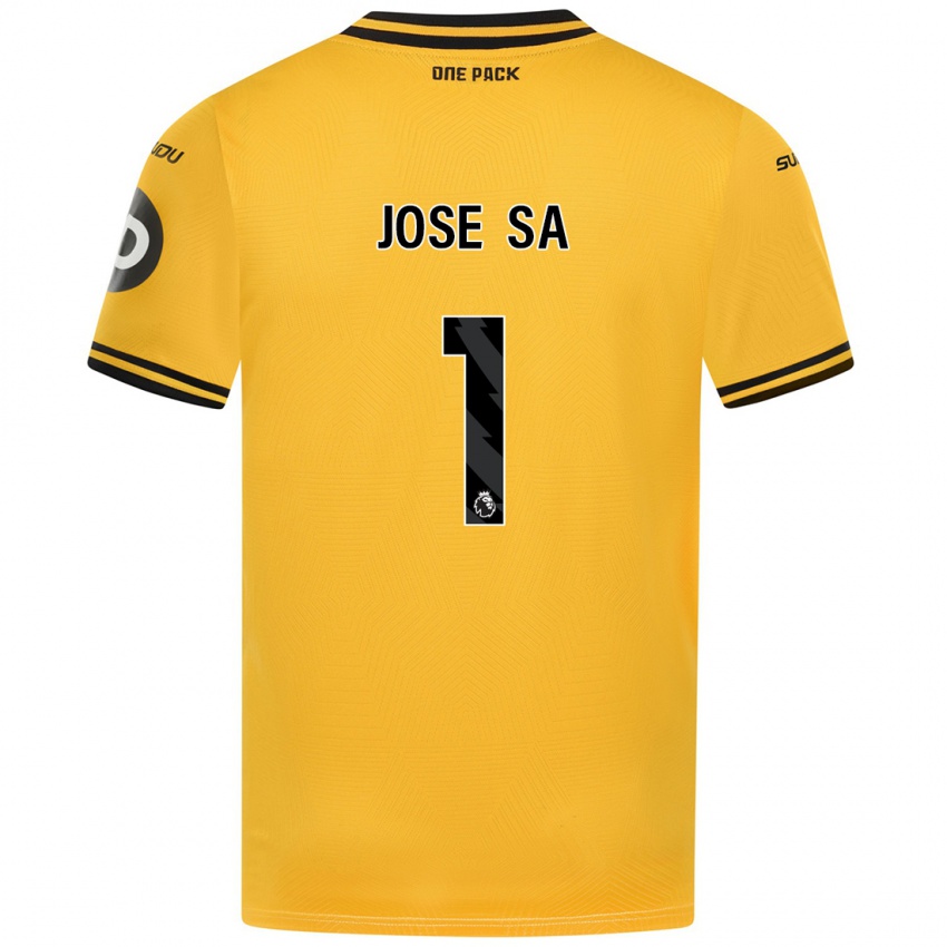 Női Jose Sa #1 Sárga Hazai Jersey 2024/25 Mez Póló Ing