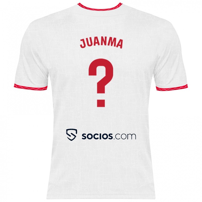 Női Juanma #0 Fehér Piros Hazai Jersey 2024/25 Mez Póló Ing