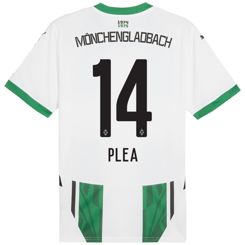 Női Alassane Plea #14 Fehér Zöld Hazai Jersey 2024/25 Mez Póló Ing