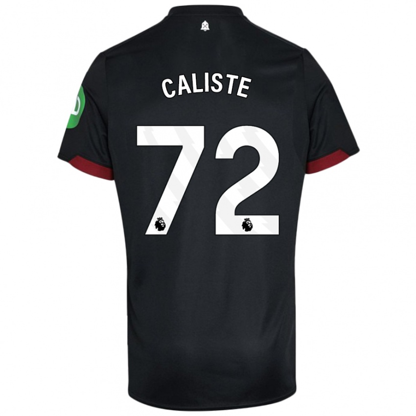 Női Gabriel Caliste #72 Fekete Fehér Idegenbeli Jersey 2024/25 Mez Póló Ing