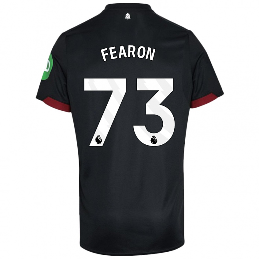 Női Preston Fearon #73 Fekete Fehér Idegenbeli Jersey 2024/25 Mez Póló Ing