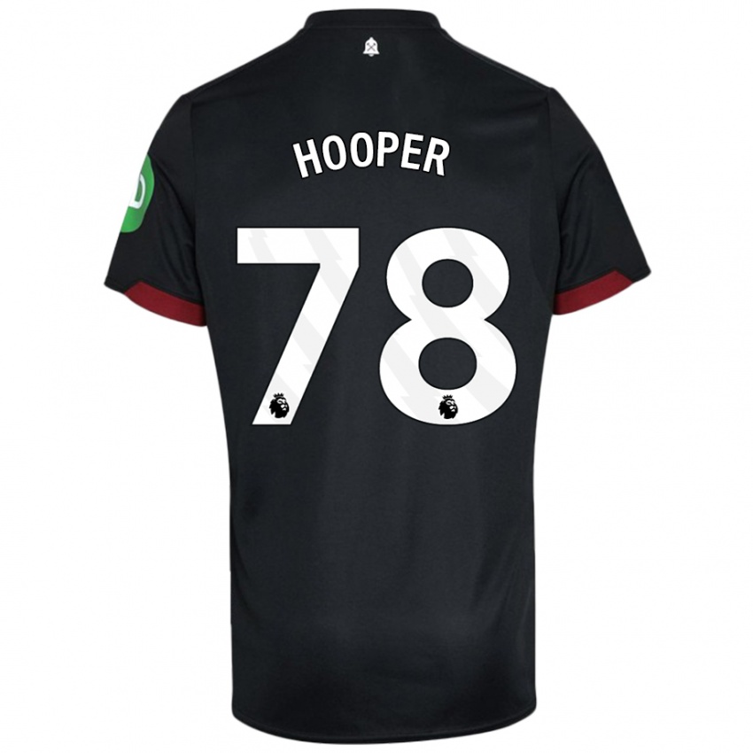 Női Finley Hooper #78 Fekete Fehér Idegenbeli Jersey 2024/25 Mez Póló Ing