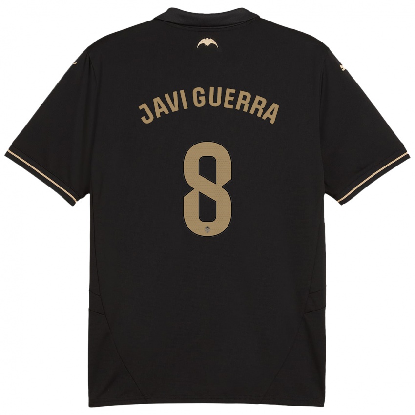 Női Javi Guerra #8 Fekete Idegenbeli Jersey 2024/25 Mez Póló Ing