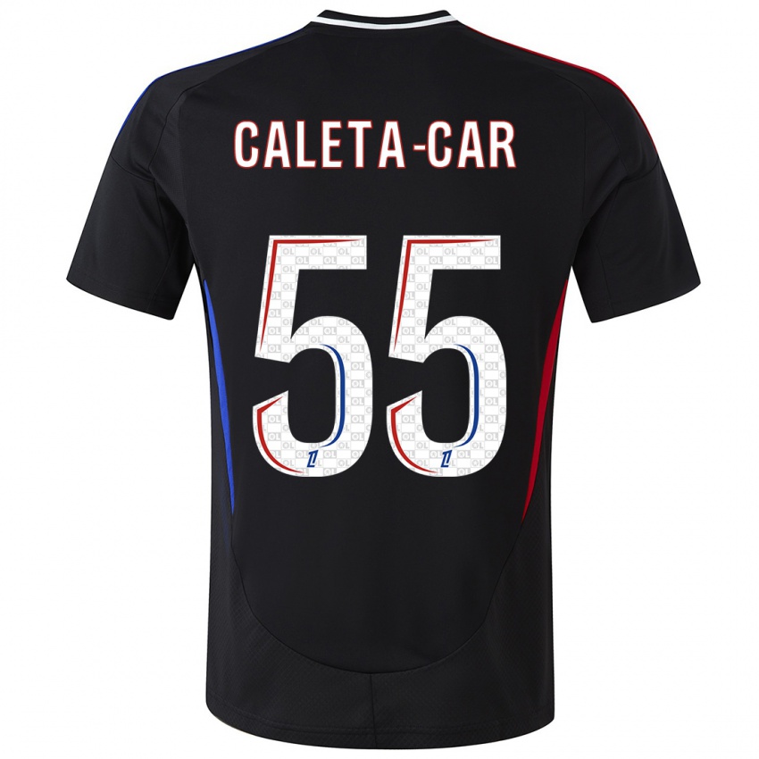 Női Duje Caleta-Car #55 Fekete Idegenbeli Jersey 2024/25 Mez Póló Ing