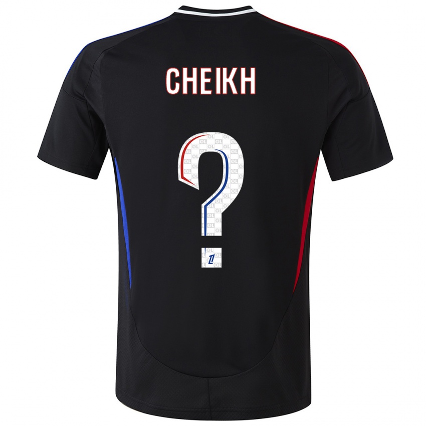 Női Yanis Cheikh #0 Fekete Idegenbeli Jersey 2024/25 Mez Póló Ing