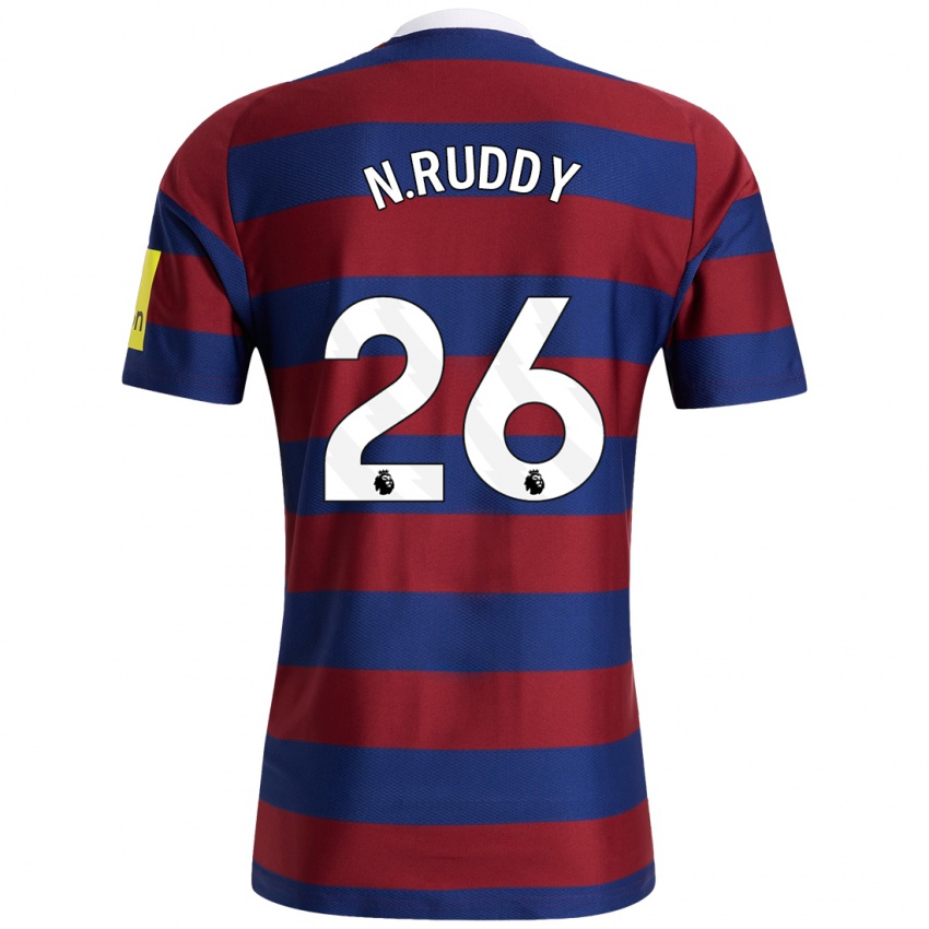 Női John Ruddy #26 Bordó Sötétkék Idegenbeli Jersey 2024/25 Mez Póló Ing