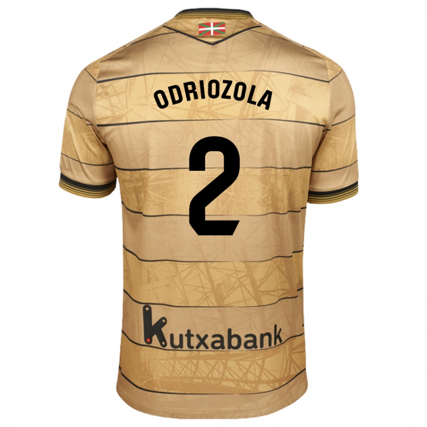 Női Alvaro Odriozola #2 Barna Idegenbeli Jersey 2024/25 Mez Póló Ing