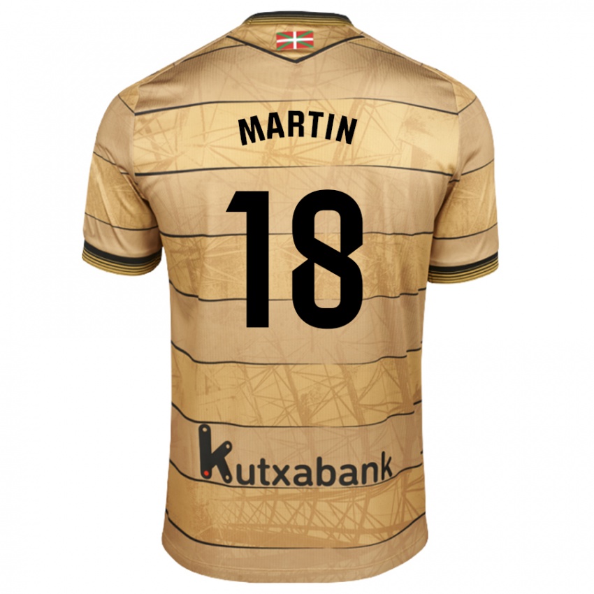 Női Hugo Martín #18 Barna Idegenbeli Jersey 2024/25 Mez Póló Ing