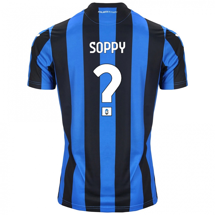 Gyermek Brandon Soppy #0 Kék Fekete Hazai Jersey 2024/25 Mez Póló Ing